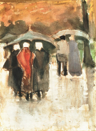 In the Rain a Vincent Van Gogh