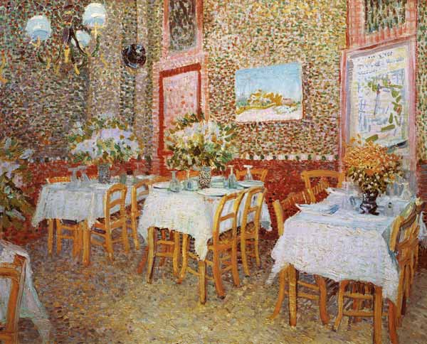 V.van Gogh, Interior of Restaurant /1887 a Vincent Van Gogh