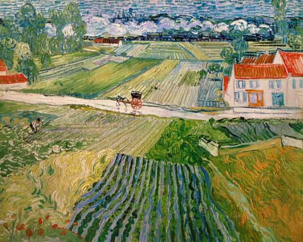 Paesaggio a Auvers dopo la pioggia a Vincent Van Gogh