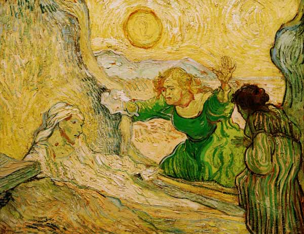 La resurrezione di Lazzaro a Vincent Van Gogh