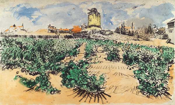 The mill of Alphonse Daudet a Vincent Van Gogh
