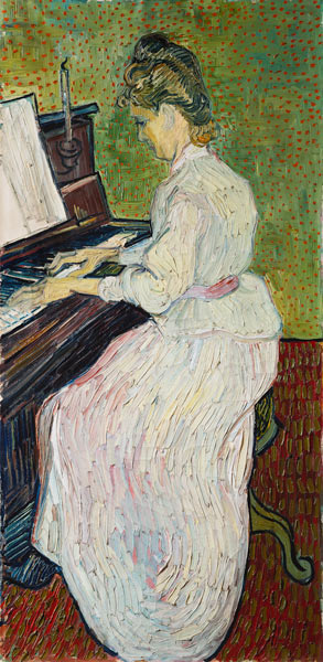 Mademoiselle Gachet at the piano a Vincent Van Gogh