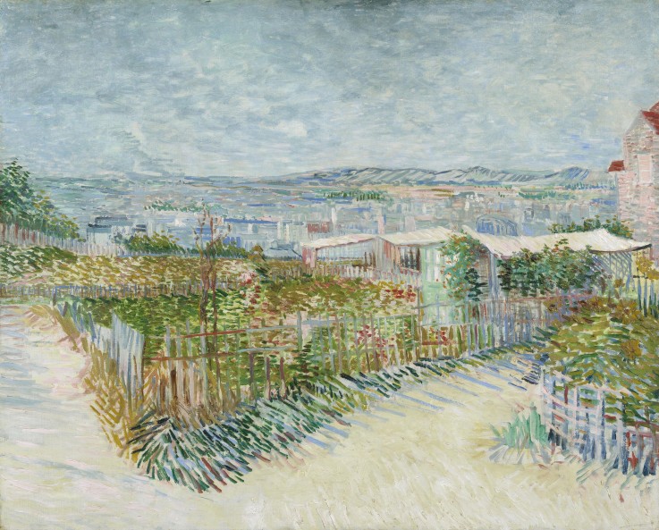 Montmartre: behind the Moulin de la Galette a Vincent Van Gogh