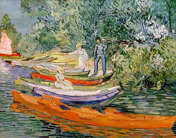 On the shore of the Oise in Auvers a Vincent Van Gogh