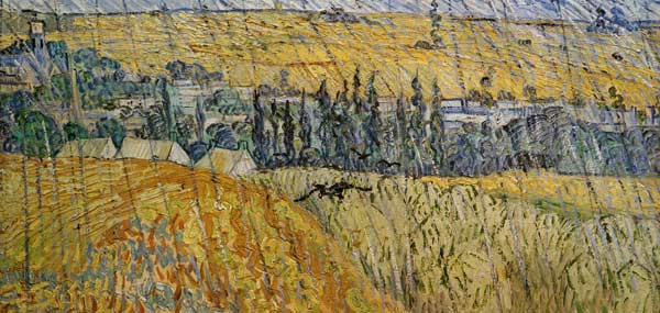 V.v.Gogh, Rain - Auvers / Paint./ 1890 a Vincent Van Gogh