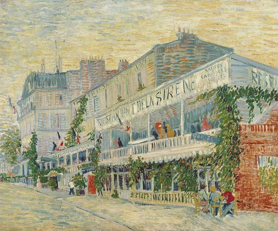 Restaurant de la Sirene at Asnieres a Vincent Van Gogh