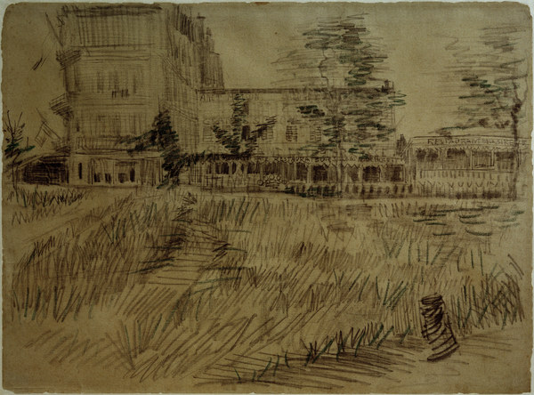 Restaurant De la Sir?ne, Draw. a Vincent Van Gogh