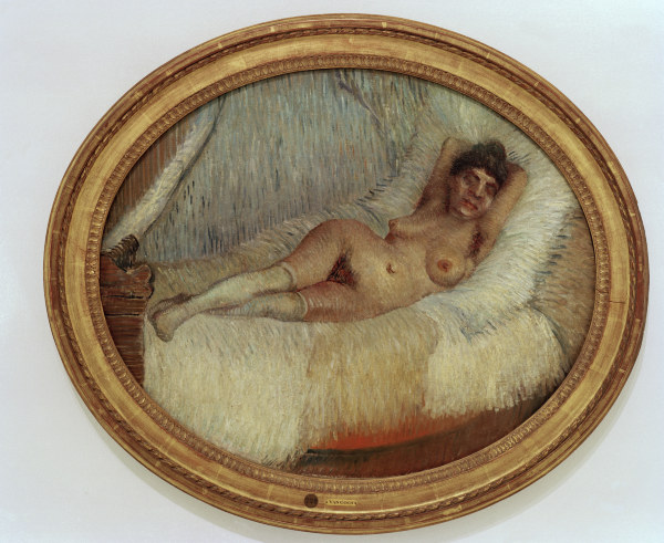 van Gogh / Female nude on bed / 1887 a Vincent Van Gogh
