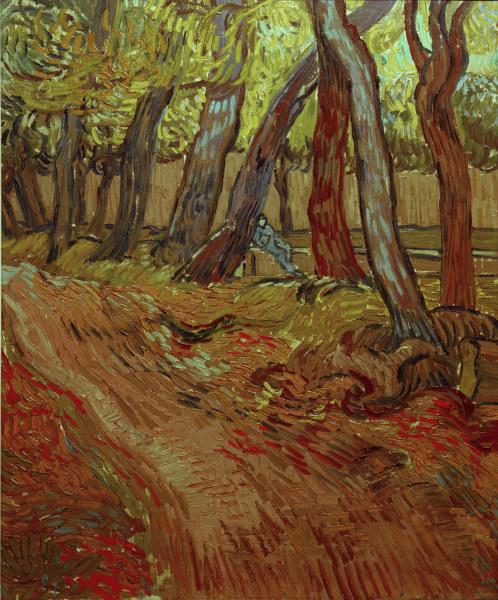 Van Gogh / Hosptial Garden / 1889 a Vincent Van Gogh