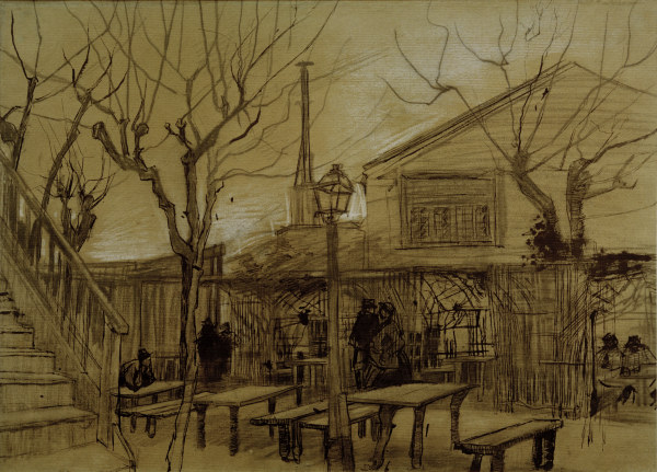 Van Gogh, Guinguette / Draw./ 1887 a Vincent Van Gogh