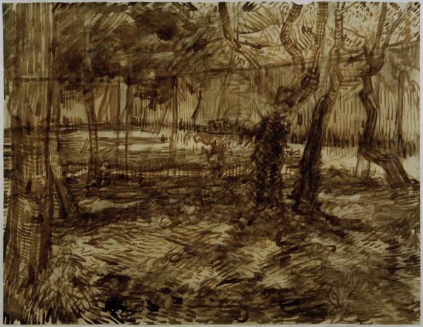 v.Gogh, Corner in Asylum Garden / 1889 a Vincent Van Gogh
