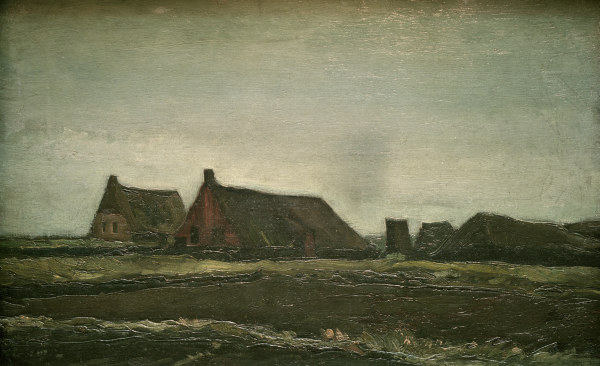 v.Gogh, Cottages / Paint./ 1883 a Vincent Van Gogh