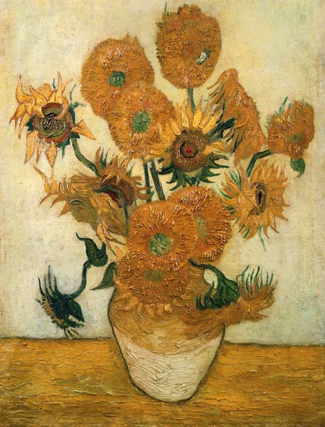 14 girasoli in un vaso a Vincent Van Gogh