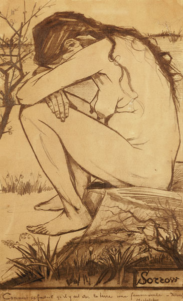 Sorrow, 1882 (pencil, pen and a Vincent Van Gogh