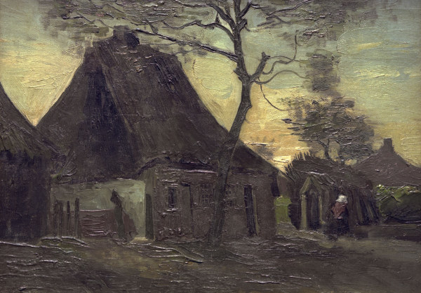 V.van Gogh, Cottage in Nuenen / Paint. a Vincent Van Gogh