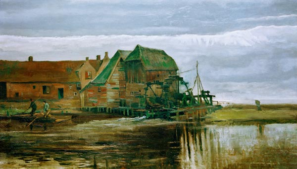 Vincent van Gogh / Watermill at Gennep a Vincent Van Gogh
