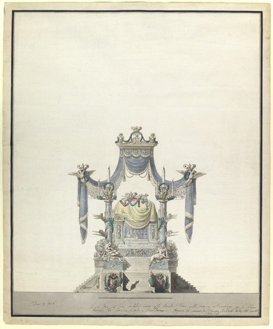 Catafalque for the Empress Catherine the Great (1729-1796) a Vincenzo Brenna