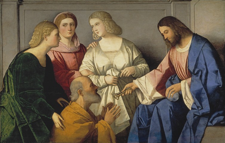 Christ Giving the Keys to Saint Peter a Vincenzo di Biagio Catena