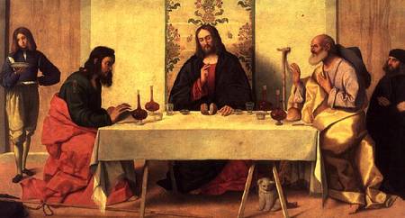 The Supper at Emmaus a Vincenzo di Biagio Catena