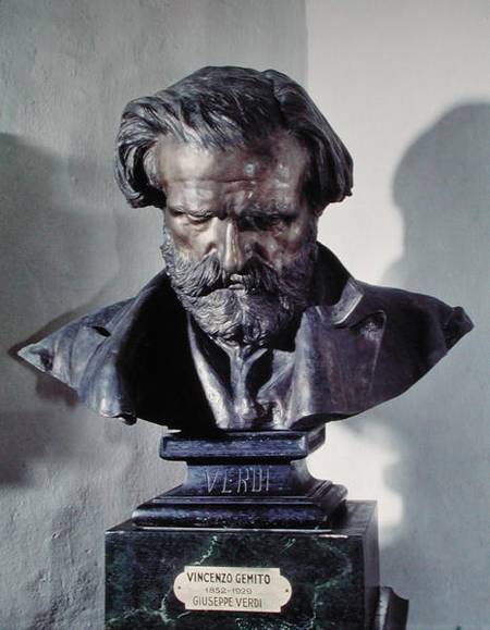 Bust of Guiseppe Verdi (1813-1901) a Vincenzo Gemito