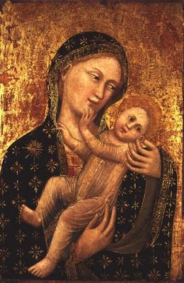 Madonna and Child (panel) a Vitale da Bologna