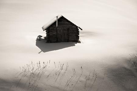 Hut with chimney