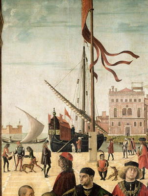 The Arrival of the English Ambassadors at the Court of Brittany, from the Legend of Saint Ursula (oi a Vittore Carpaccio