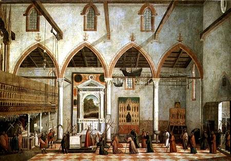Apparition of the Crucified of Mount Ararat in the Church of Sant' Antonio di Castello a Vittore Carpaccio