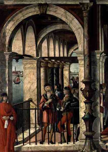 The Arrival of the English Ambassadors, detail, from the St. Ursula cycle a Vittore Carpaccio