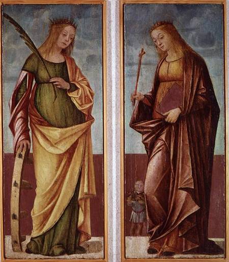 St. Catherine of Alexandria and St. Paraceve or Veneranda a Vittore Carpaccio
