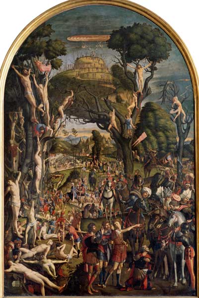 The Crucifixion and the Glorification the Ten Thousand Martyrs on Mt. Ararat a Vittore Carpaccio