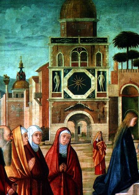 Presentation of Mary at the Temple (detail of Mary) a Vittore Carpaccio