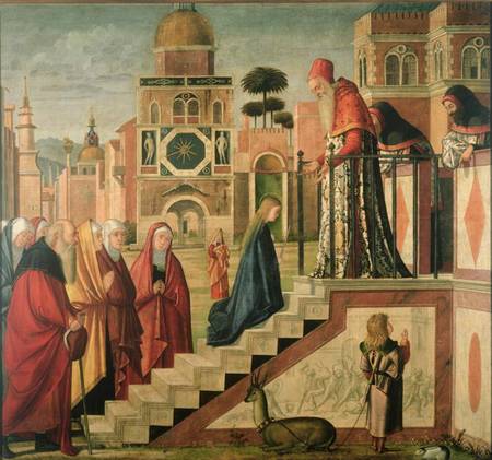 Presentation of Mary in the Temple, oil on canvas a Vittore Carpaccio