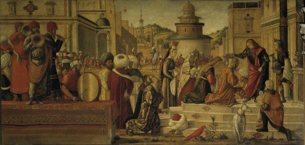 V.Carpaccio / George baptizes King Ajus a Vittore Carpaccio