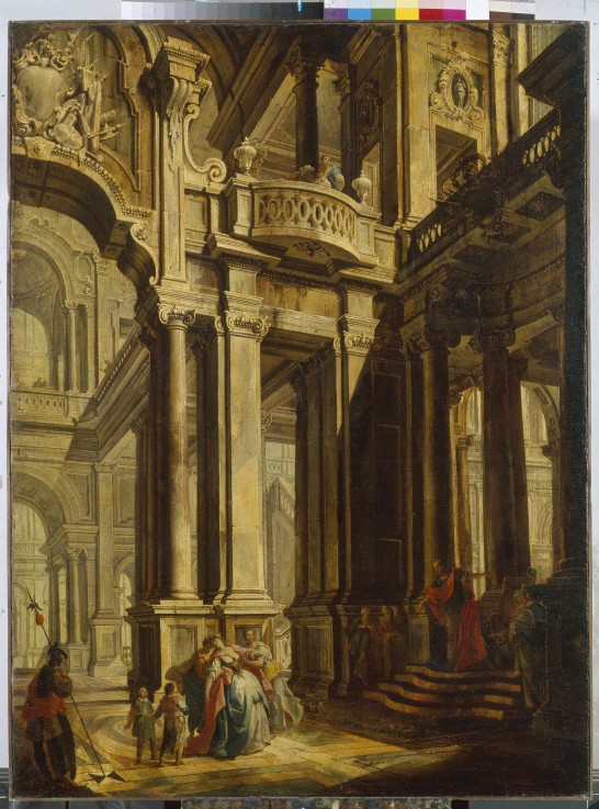 Esther before Ahasuerus a Vittorio Maria Bigari