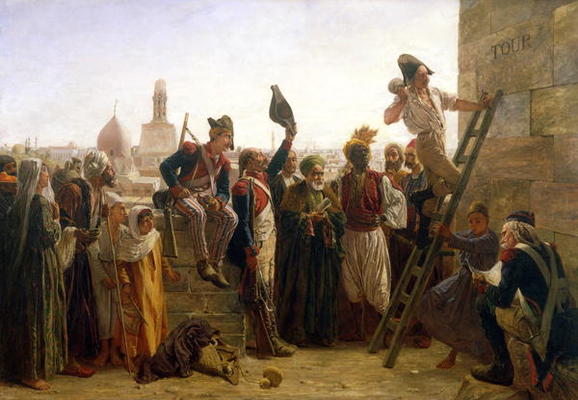 The French in Cairo in 1800, 1884 (oil on canvas) a Walter Charles Horsley