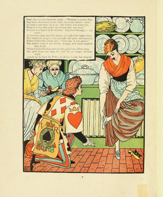 Illustration for Fairy Tale Cinderella a Walter Crane