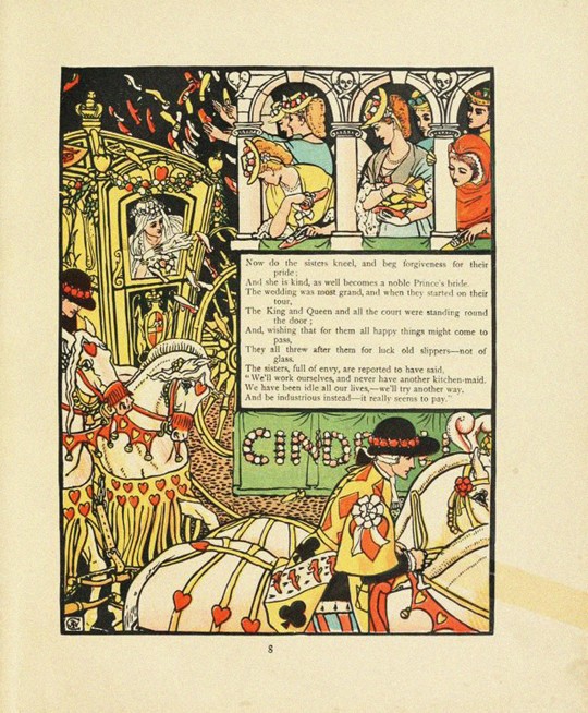 Illustration for Fairy Tale Cinderella a Walter Crane