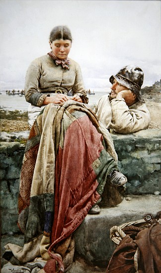 Lover and his Lass a Walter Langley