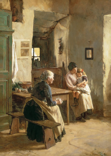 Mother Love a Walter Langley