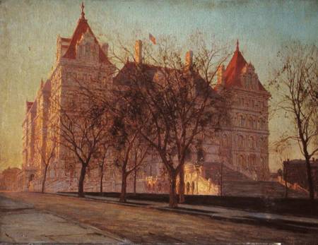 State Building, Albany, New York State a Walter Launt Palmer