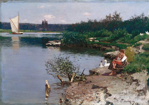 Riverbank a Walter Leistikow