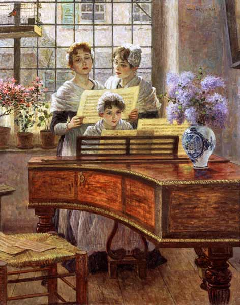 Around the Piano a Walther Firle