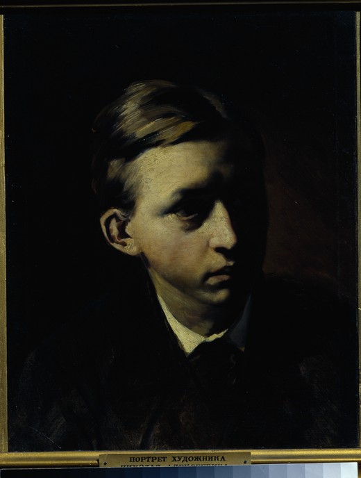Portrait of the painter Nikolai Alexeyevich Kasatkin (1859-1930) a Wassili Perow