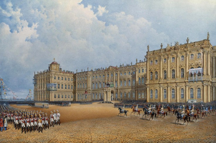View of the Winter Palace from the Admiralty a Wassili Sadownikow