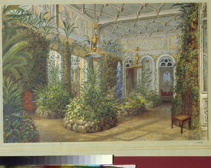 The Winter garden in the Yusupov Palace in St. Petersburg a Wassili Sadownikow