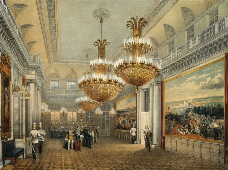 The Field Marshals' Hall of the Winter Palace in Saint Petersburg a Wassili Sadownikow