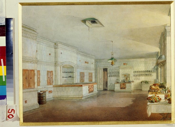 The kitchen in the Yusupov Palace in St. Petersburg a Wassili Sadownikow