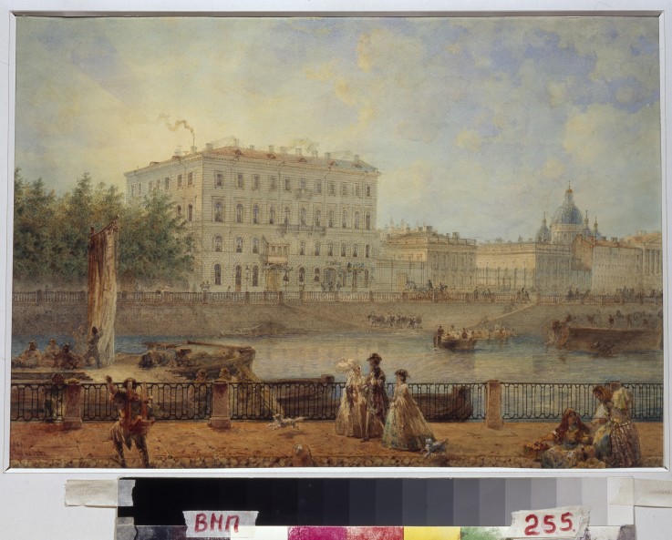 Saint Petersburg. View of the Fontanka River and the Derzhavin House a Wassili Sadownikow