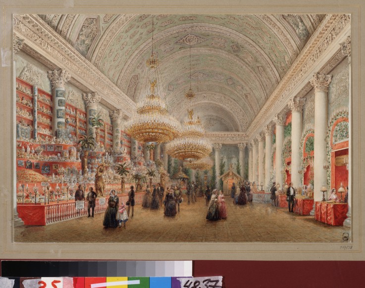 Charity Bazaar in the Banquet Chamber of the Yusupov Palace in St. Petersburg a Wassili Sadownikow
